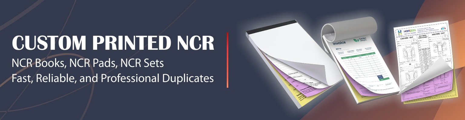 Custom printed NCR books, NCR pads and NCR sets